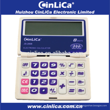JS-2008 Calculatrice de poche de 8 chiffres avec une fonction de minuterie